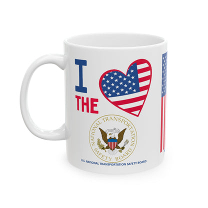 U.S. National Transportation Safety Board - Major Agencies - I Love -  Mug - 11 oz