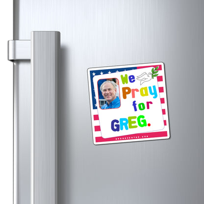 Greg Abbott - State Executive Governor Texas - Noah's Rainbow Magnet - 3'' - [295]