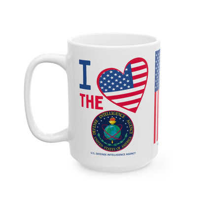 U.S. Defense Intelligence Agency - Major Agencies - I Love - Mug - 15 oz