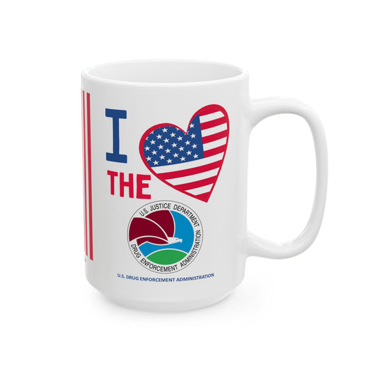 U.S. Drug Enforcement Administration - Major Agencies - I Love - Mug - 15 oz