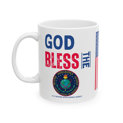 U.S. Defense Intelligence Agency - Major Agencies - God Bless - Mug - 11 oz