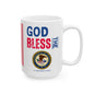 Justice - Cabinet - God Bless -  Mug - 15 oz