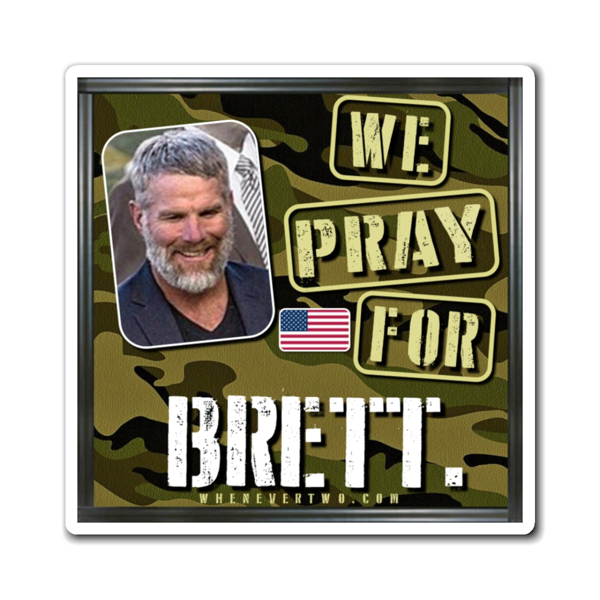 Brett Favre - We The People - The Man Cave Magnet - 3'' - [14]