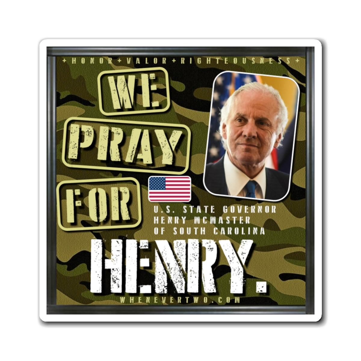 Henry McMaster - State Executive Governor South Carolina - The Man Cave Magnet - 3'' - [292]