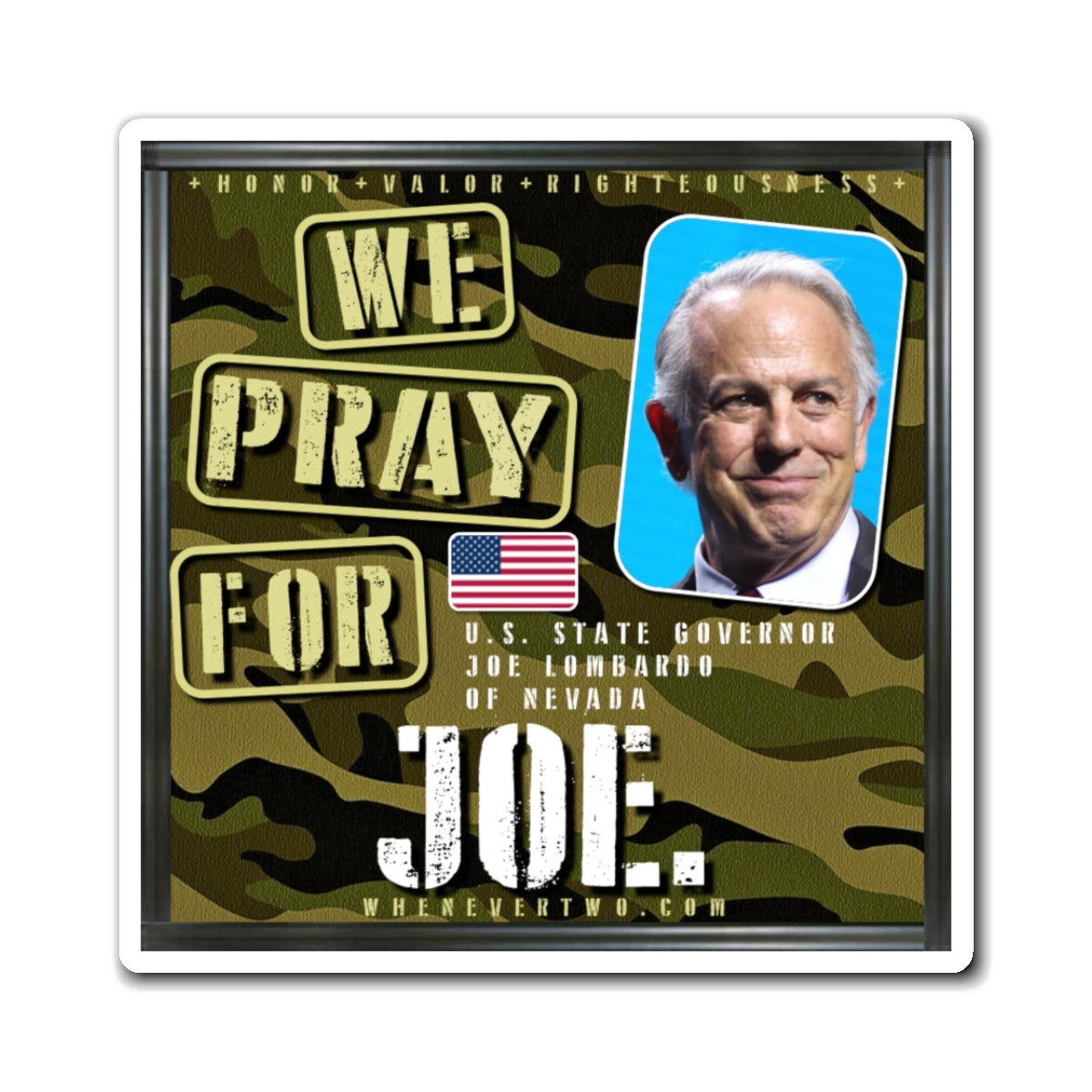 Joe Lombardo - State Executive Governor Nevada - The Man Cave Magnet - 3'' - [287]