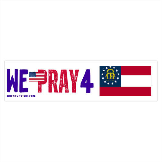 Georgia - We Pray - Bumper Sticker - Large
