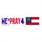 Georgia - We Pray - Bumper Sticker - Large