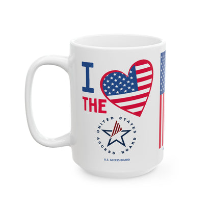 U.S. Access Board - Major Agencies - I Love - Mug - 15 oz