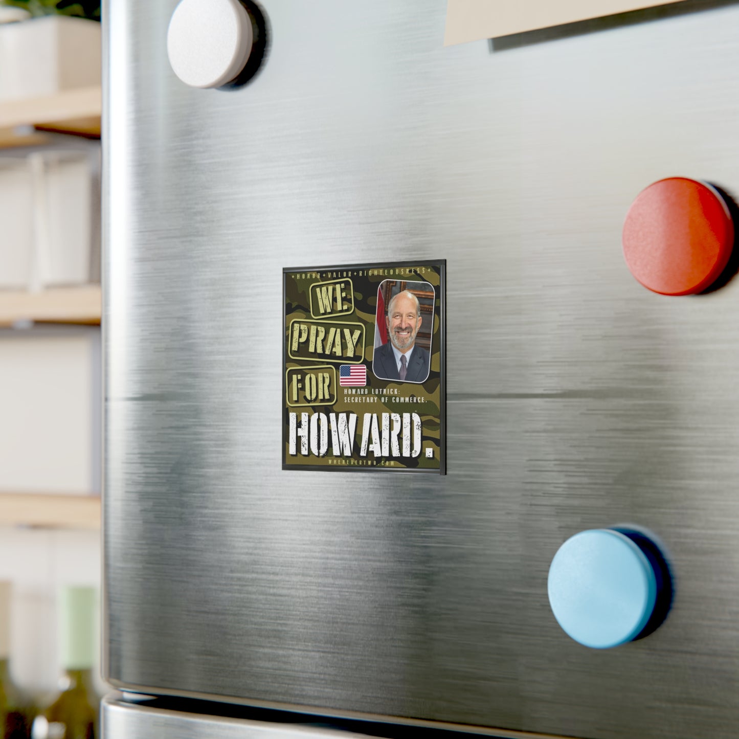 Howard Lutnick - Executive Cabinet Secretary of Commerce - The Man Cave Magnet - 3'' - [121]