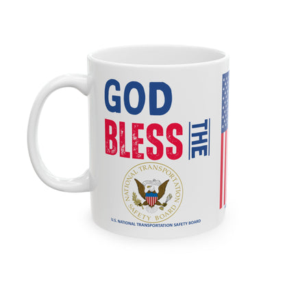 U.S. National Transportation Safety Board - Major Agencies - God Bless -  Mug - 11 oz