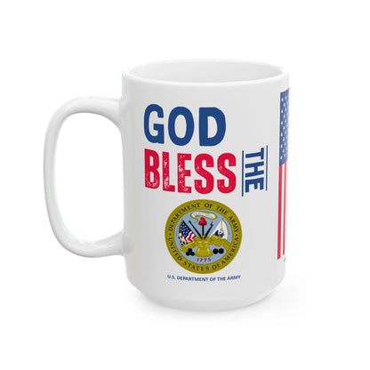 U.S. Department of the Army - Major Agencies - God Bless - Mug - 15 oz