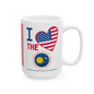 U.S. National Aeronautics and Space Administration - Major Agencies - I Love -  Mug - 15 oz