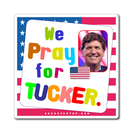 Tucker Carlson - We The People - Noah's Rainbow Magnet - 3'' - [102]