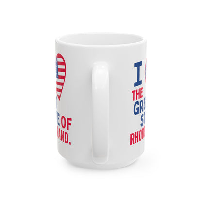 Rhode Island - I Love -  Mug - 15 oz