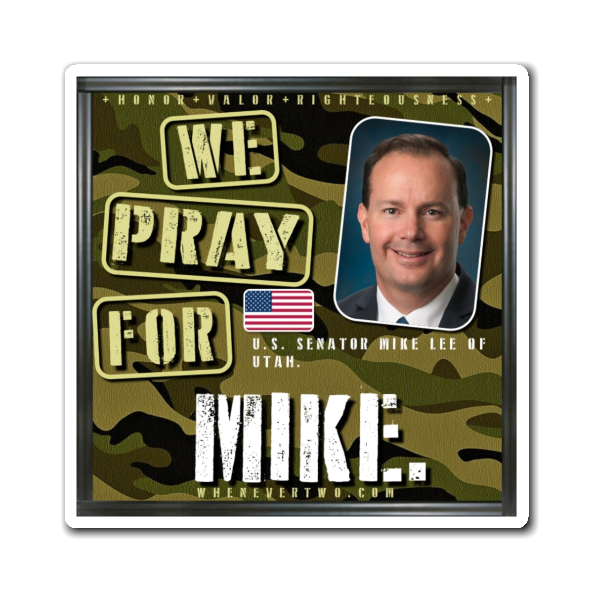 Mike Lee - Legislative Senator Utah - The Man Cave Magnet - 3'' - [241]