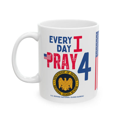 U.S. Defense National Guard Bureau - Major Agencies - I Pray - Mug - 11 oz