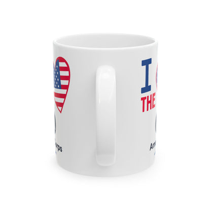 U.S. AmeriCorps - Major Agencies - I Love -  Mug - 11 oz