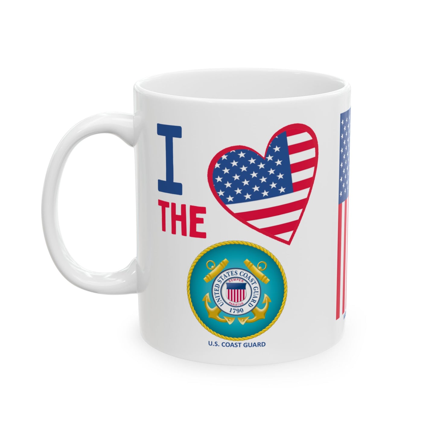 U.S. Coast Guard - Major Agencies - I Love - Mug - 11 oz