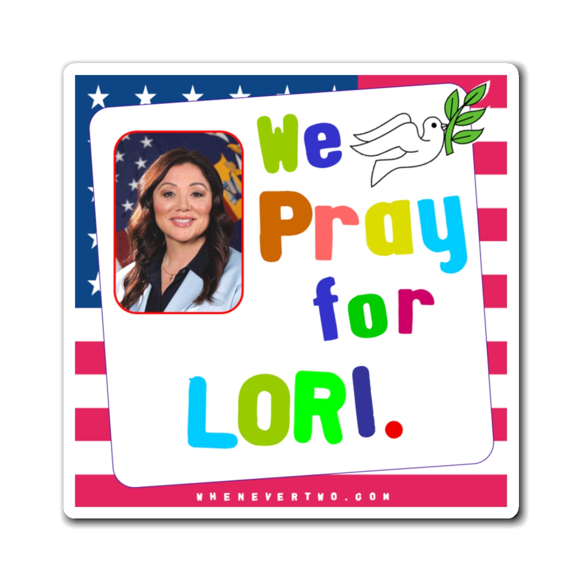 Lori Chavez-DeRemer - Executive Cabinet Secretary of Labor - Noah's Rainbow Magnet - 3'' - [122]