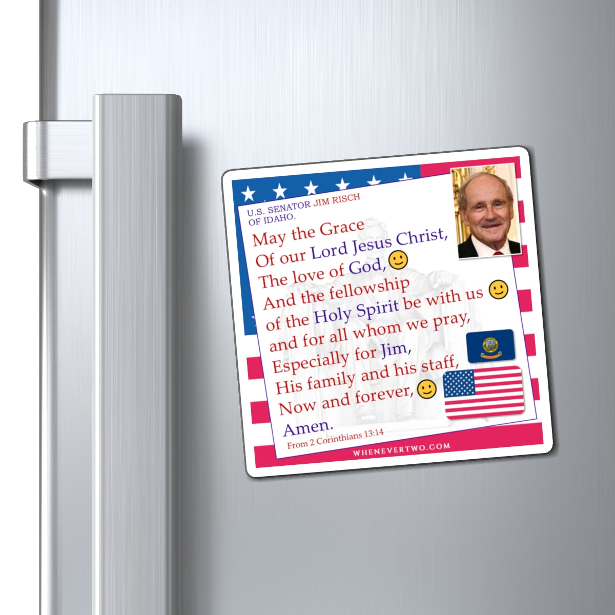 Jim Risch - Legislative Senator Idaho - The Benediction Blessing Magnet - 4'' - [253]