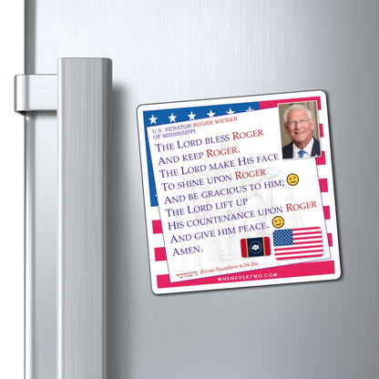 Roger Wicker - Legislative Senator Mississippi - The Aaronic Blessing Magnet - 4'' - [263]