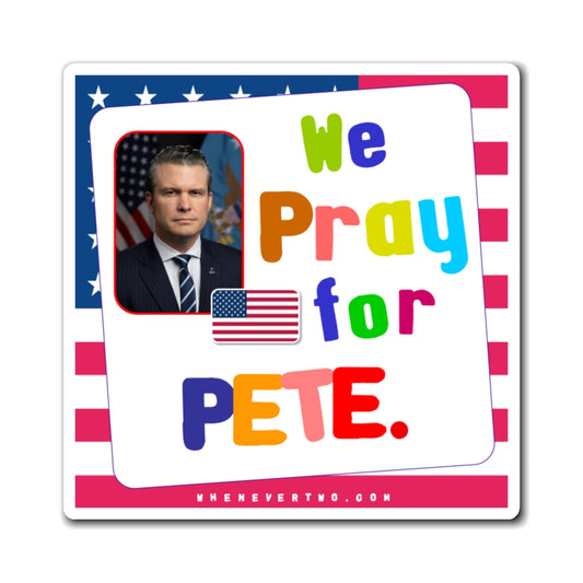 Pete Hegseth - Executive Cabinet Secretary of Defense - Noah's Rainbow Magnet - 3'' - [81]