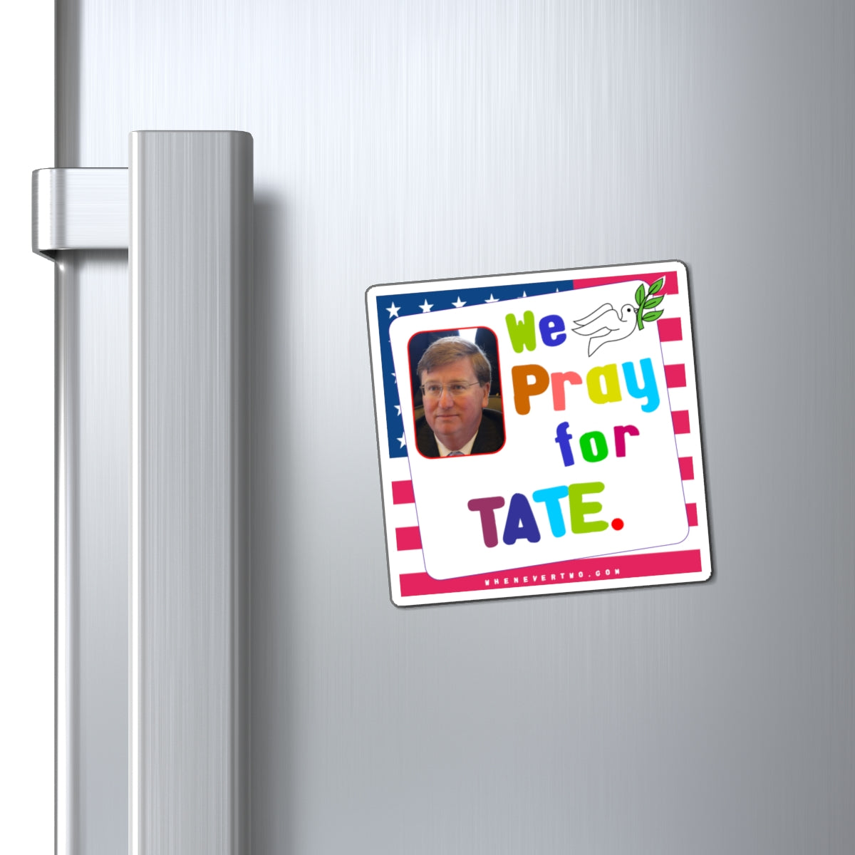 Tate Reeves - State Executive Governor Mississippi - Noah's Rainbow Magnet - 3'' - [283]