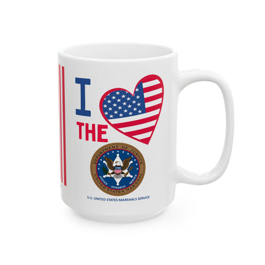 U.S. United States Marshals Service - Major Agencies - I Love - Mug - 15 oz