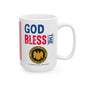 U.S. Defense National Guard Bureau - Major Agencies - God Bless - Mug - 15 oz
