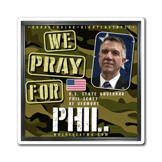 Phil Scott - State Executive Governor Vermont - The Man Cave Magnet - 3'' - [297]