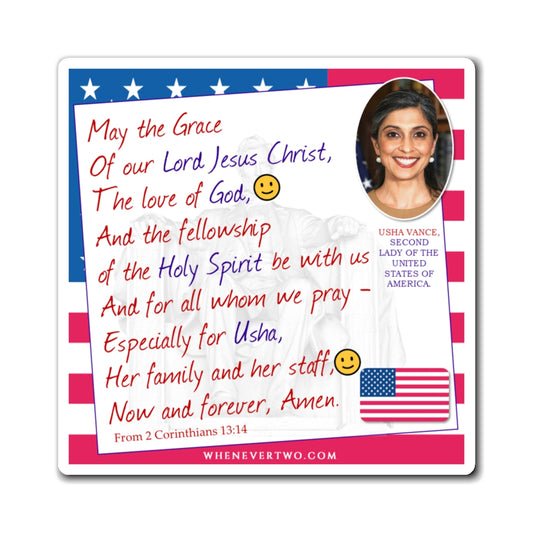 Usha Vance - Executive White House Second Lady - The Benediction Blessing Magnet - 4'' - [211]