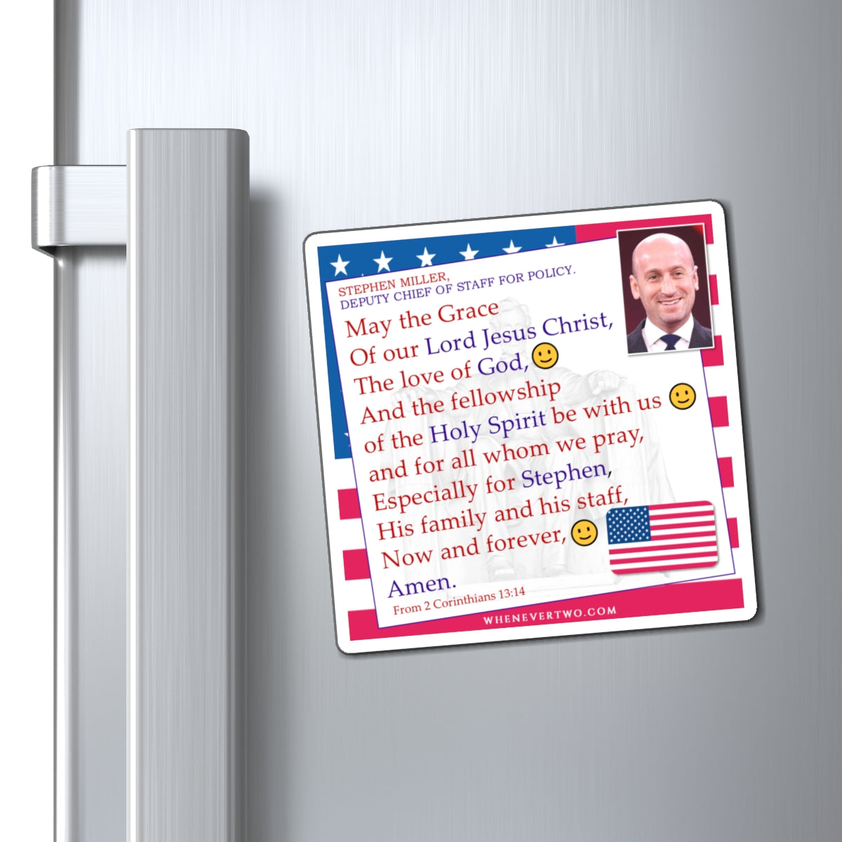 Stephen Miller - Executive White House Deputy Chief of Staff For Policy - The Benediction Blessing Magnet - 4'' - [269]