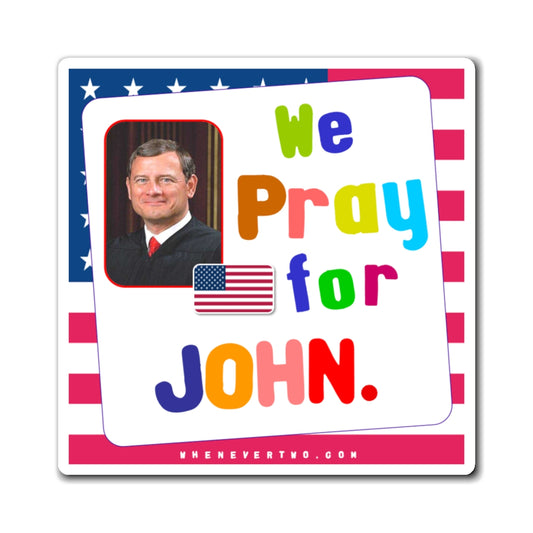 John G. Roberts, Jr. - Judiciary Supreme Court Chief Justice - Noah's Rainbow Magnet - 3'' - [136]