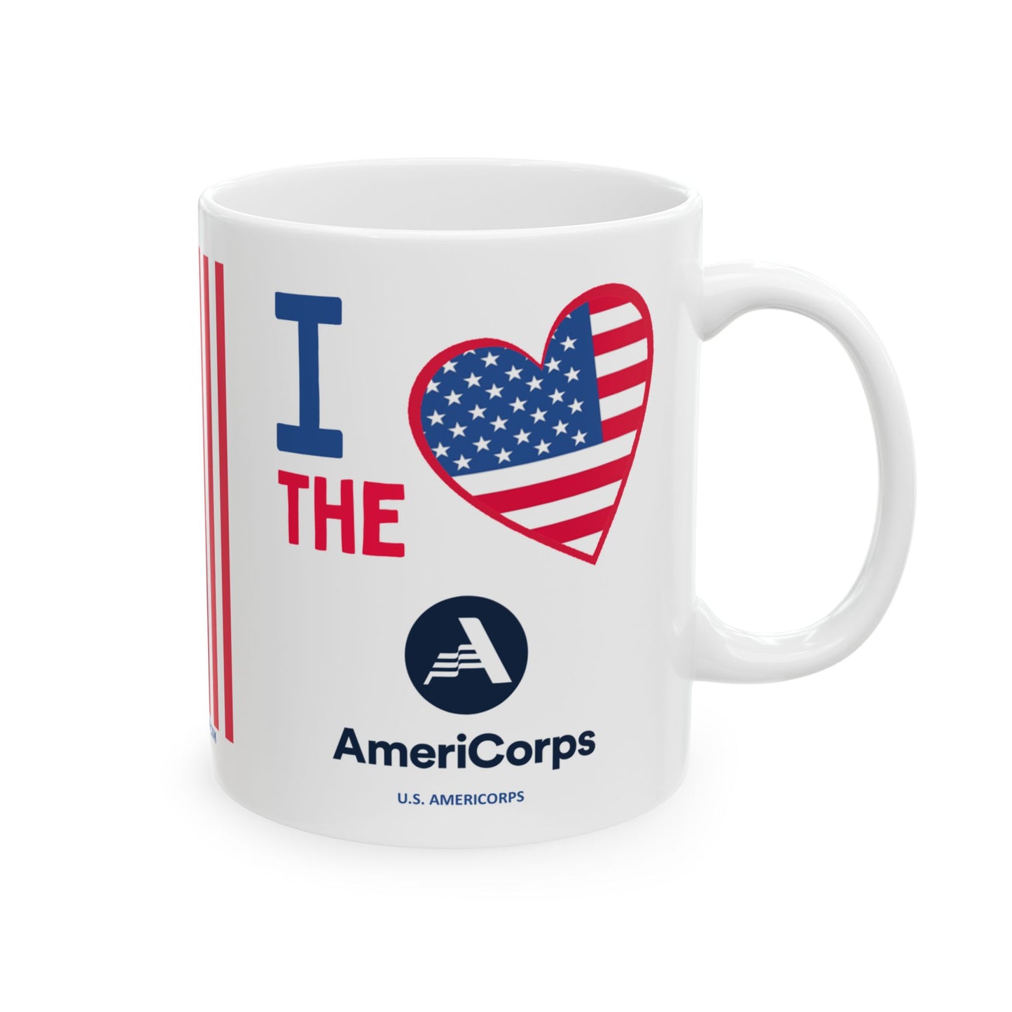 U.S. AmeriCorps - Major Agencies - I Love -  Mug - 11 oz