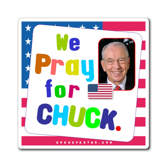 Chuck Grassley - Legislative Senator Iowa - Noah's Rainbow Magnet - 3'' - [231]