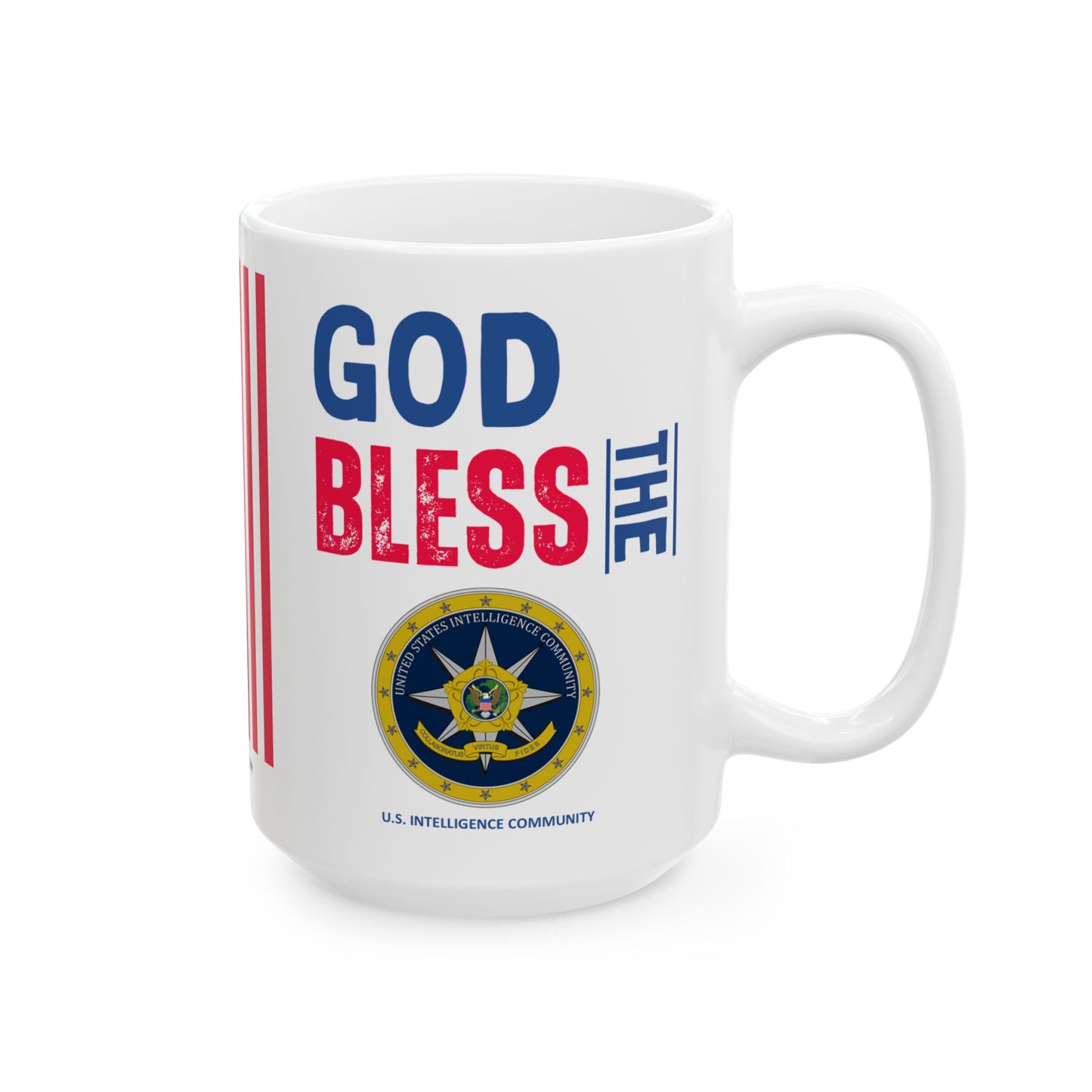 U.S. Intelligence Community - Major Agencies - God Bless - Mug - 15 oz