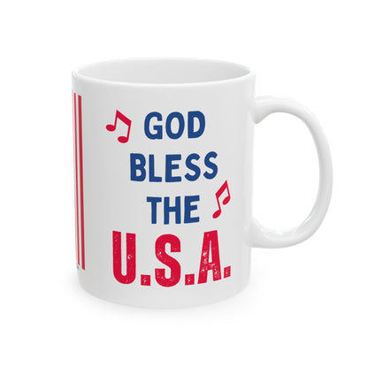 Donald John Trump. - Executive White House President of the United States of America - God Bless - Mug - 11oz - [209]