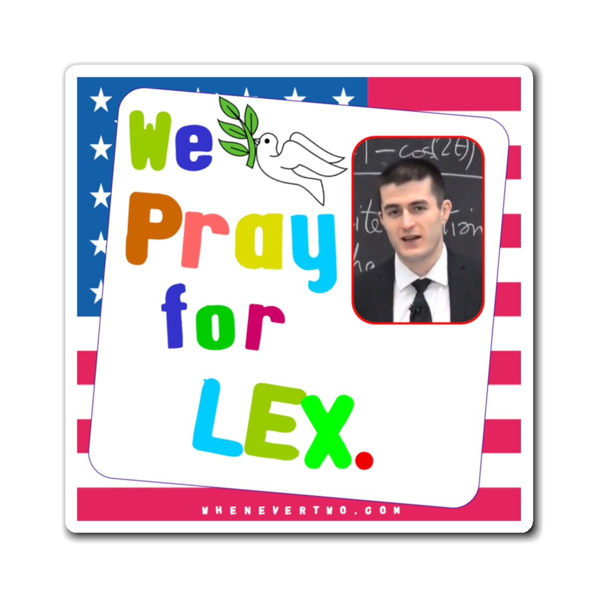 Lex Fridman - We The People - Noah's Rainbow Magnet - 3'' - [144]