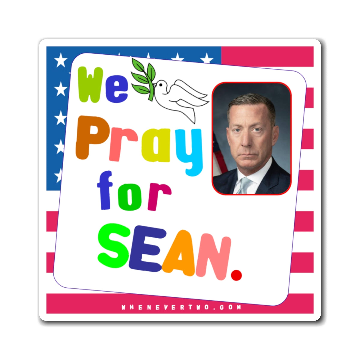 Sean Curran - Executive Cabinet Director of US Secret Service - Noah's Rainbow Magnet - 3'' - [168]