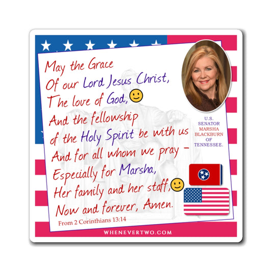Marsha Blackburn - Legislative Senator Tennessee - The Benediction Blessing Magnet - 4'' - [214]