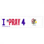 Illinois - I Pray - Bumper Sticker - Large