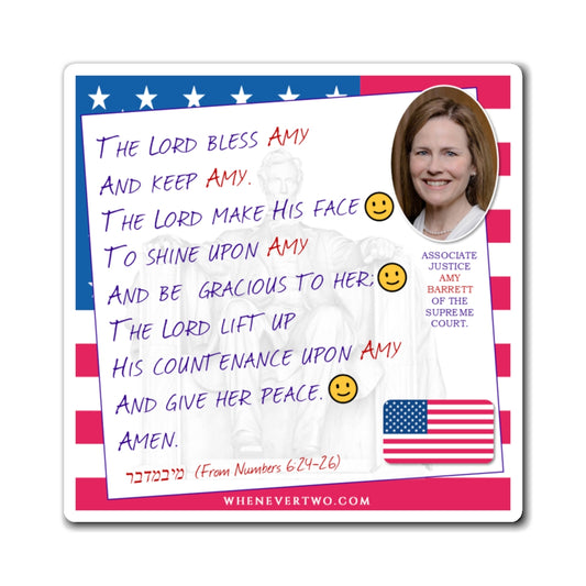 Amy Coney Barrett - Judiciary Supreme Court Associate Justice - The Aaronic Blessing Magnet - 4'' - [141]
