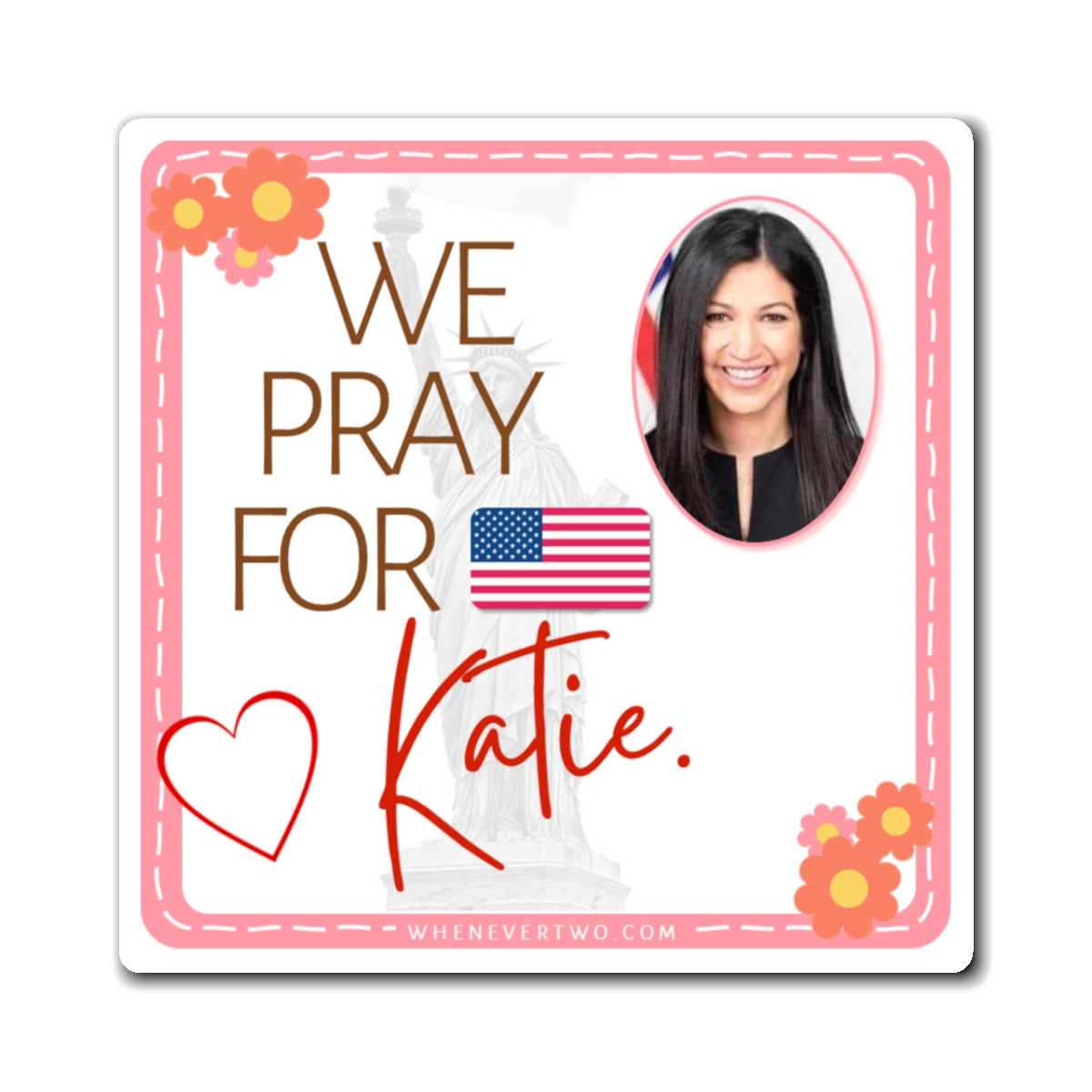 Katie Miller - Executive White House Doge Spokeswoman - The Girl Cave Magnet - 3'' - [270]