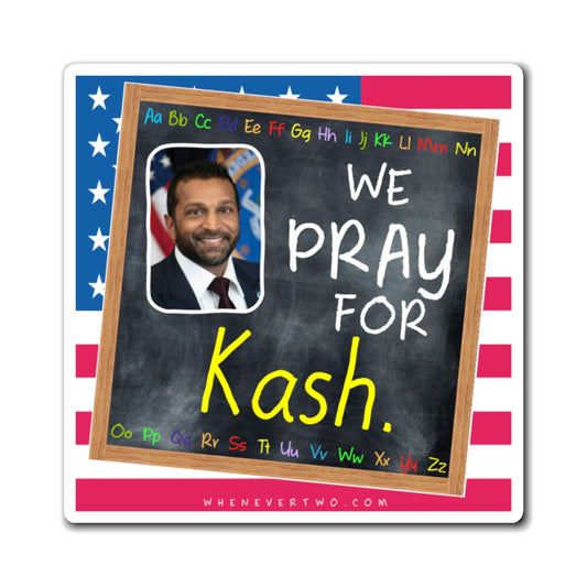 Kash Patel - Executive Cabinet FBI Director - The Blackboard Magnet - 3'' - [110]