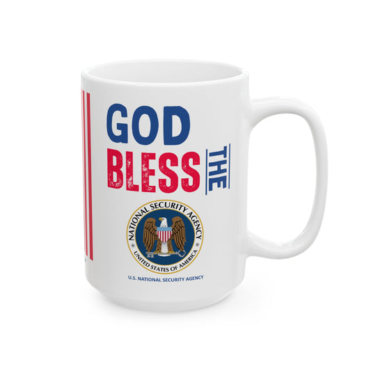 U.S. National Security Agency - Major Agencies - God Bless - Mug - 15 oz