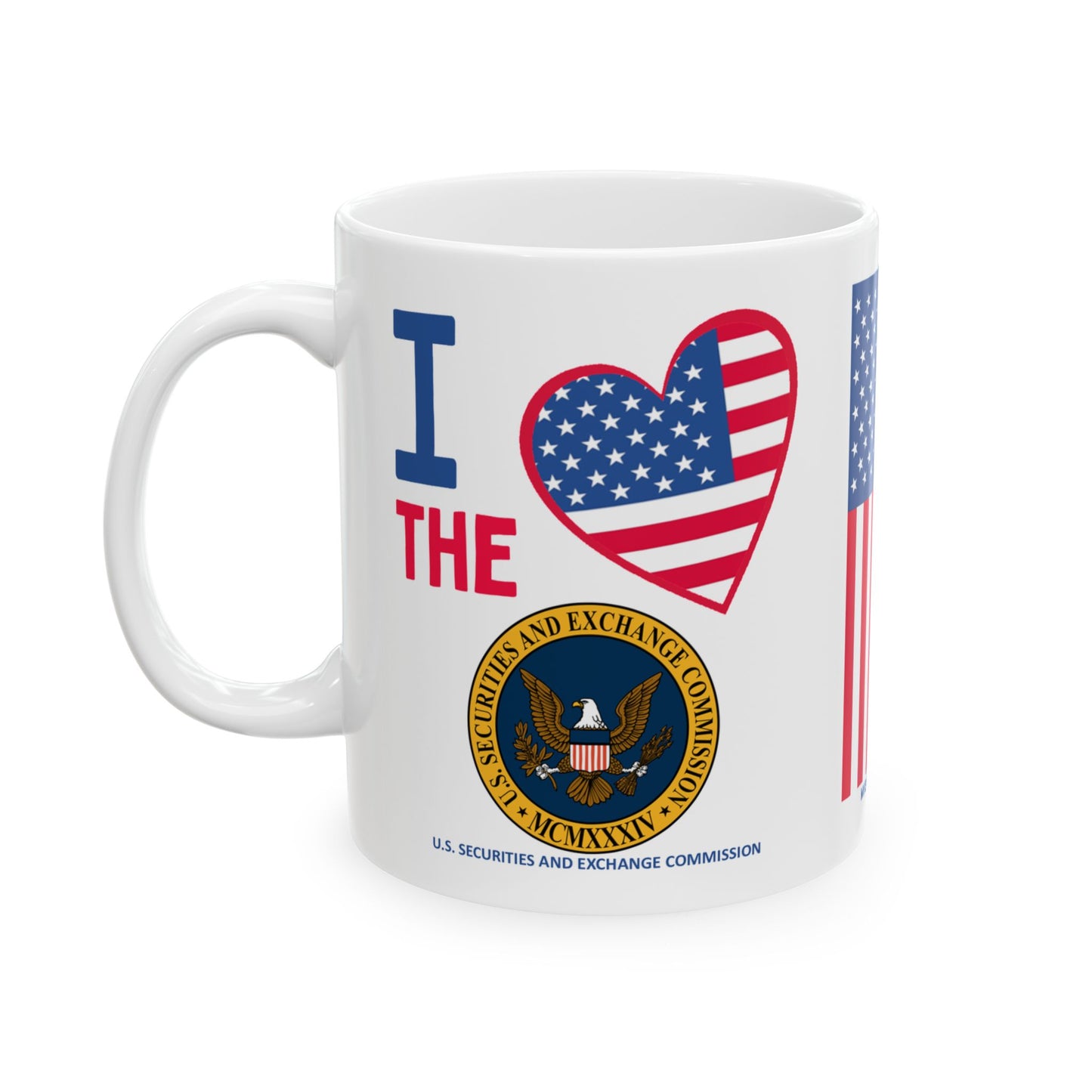 U.S. Securities and Exchange Commission - Major Agencies - I Love - Mug - 11 oz