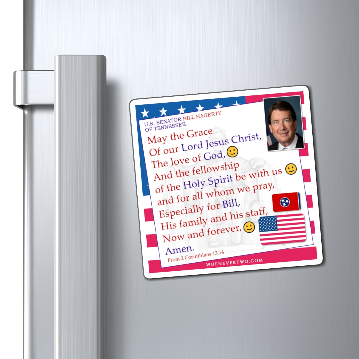 Bill Hagerty - Legislative Senator Tennessee - The Benediction Blessing Magnet - 4'' - [232]