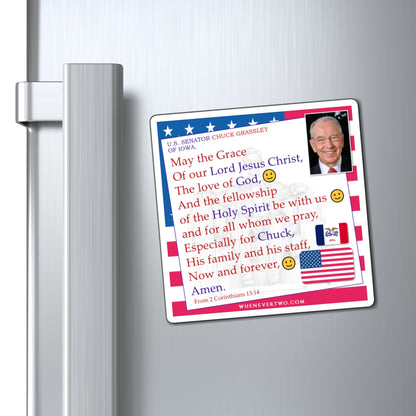 Chuck Grassley - Legislative Senator Iowa - The Benediction Blessing Magnet - 4'' - [231]