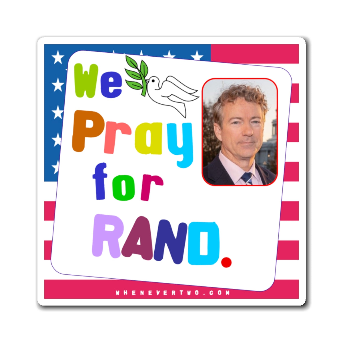 Rand Paul - Legislative Senator Kentucky - Noah's Rainbow Magnet - 3'' - [251]