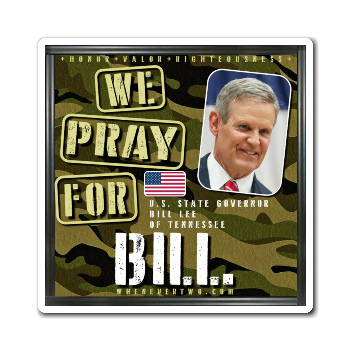 Bill Lee - State Executive Governor Tennessee - The Man Cave Magnet - 3'' - [294]